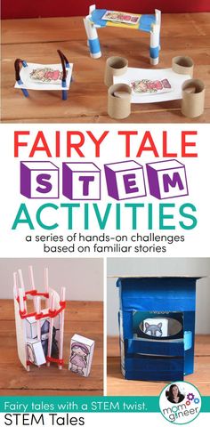 Fairy Tale Stem Activities, Fairy Tale Stem, Fairy Tales Kindergarten, Fairy Tales Preschool, Fairy Tale Activities, Stem Activities Preschool, Fairy Tales Unit, Kindergarten Stem, The Ugly Duckling