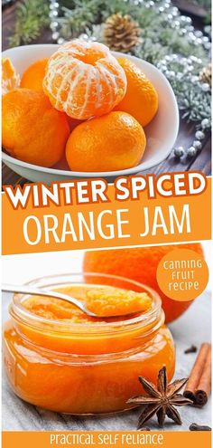 winter spiced orange jam with cinnamon and star anise