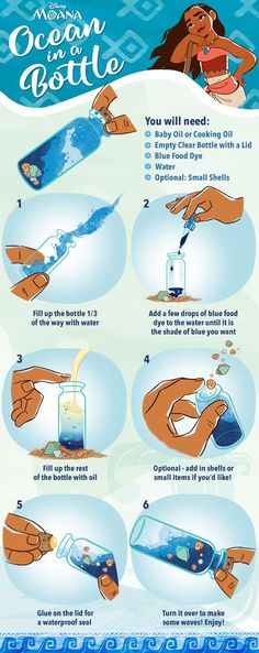 the instructions for how to use an ocean bottle