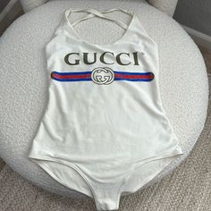 Size Small Only Worn Once Gucci Bathing Suit For Sale Gucci Bathing Suits, Suits For Sale, Bathing Suit, Womens Swim, Bathing Suits, Color White, Swimming, One Piece, Gucci