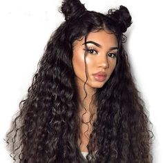 Accessories | 36 Lace Front Brazilian Loose Wave Wig Nwt | Poshmark Wigs Black Hair, Wig With Closure, Black Wig With Bangs, Loose Wave Wig, Black To Blonde Hair, Brazilian Loose Wave, Stylish Short Hair, Curly Weave Hairstyles, Short Hair Wigs