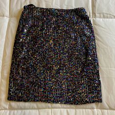 Very Cute!! The Skirt Is Black But The Sequins Are Multi-Colored. There’s A Slip So You’re Fully Covered. Size Xs. New With Tags. Sequin Mini Skirt, Sequin Mini Skirts, Sequin Mini, Windsor, Multi Colored, Mini Skirt, Sequin, Womens Skirt, Mini Skirts