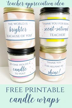 free printable teacher appreciation ideas for teachers