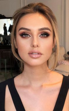 "Take your makeup game to the next level! 💄 Master the art of flawless makeup with our expert tips and tricks. From foundation to eyeshadow, we've got the secrets to a stunning face! 💅 Wedding Smoky Makeup, Bride Makeup Brown Eyes Black Hair, Makeup For Plus Size Women, Fall Bride Makeup Hazel Eyes, Soft Glam Makeup For Red Dress, Bridesmaid Makeup Copper Dress, Fall Wedding Makeup For Hazel Eyes, Bridal Makeup Dramatic Eyes, Romantic Glam Wedding Makeup