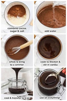 the steps to making chocolate cake