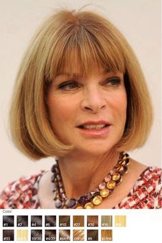 Anna Wintour Style, Riviere Necklace, Cheap Human Hair Wigs, Celebrity Wigs, Magazine Vogue, Short Human Hair Wigs, Cheap Human Hair, Remy Human Hair Wigs, 100 Human Hair Wigs