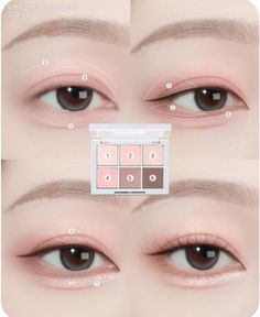 Mata Hooded, Inspo Poses, Membentuk Alis, Korean Makeup Tips, Bentuk Alis, Mekap Mata, Peach Makeup, Korean Makeup Tutorials, Subtle Makeup