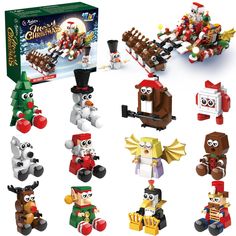 the lego christmas set has many different toys