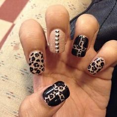 Diva Nails, Shaped Nails, Different Nail Designs, Animal Print Nails, Hot Nails, Fabulous Nails