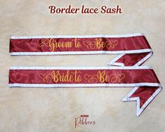 ☸ Custom Pageant Lace Sash ☸ ☸ Personalized your perfect sash for your bachelorette parties, bridal showers, birthday parties, graduation, beauty pageants, or any special event. ☸ Silky single faced high-quality satin ribbon with glitter or foil lettering. Make it your own with your text. ☸ Product ☸ ☛ Material: 100% Satin Ribbon sash. ☛ Printing : Vinyl Heat Press ☛ Sash Size :(Default size XL if not given) * Please Check Listed images For: ➼ Sash Colors Available ➼ Sash Size Chart ➼ Font Color Satin Ribbon Sash For Evening, White Formal Sashes With Ribbon, White Embroidered Belt Sash For Party, Evening Satin Sashes With Ribbon Detail, Lace Bride Sash, Pageant Sashes, Lace Sash, Bride To Be Sash, Wedding Ribbon