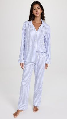 BedHead PJs Classic Stripe Pajama Set | Shopbop Preppy Matching Pajamas, Preppy Pajamas, Vintage Pjs, Striped Pajamas, Striped Pyjamas, Bed Head, Summer Wardrobe, Pajama Set, New Arrivals