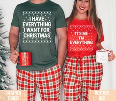 I Have Everything I Want for Christmas Shirt, It's Me I'm Everything Shirt, Funny Christmas Matching Shirts for Couple,xmas Party Couple Tee - Etsy I Have Everything I Want, Christmas Matching Shirts, Couples Matching Sweaters, Party Couple, Xmas Couple, Christmas Vacation Shirts, Griswold Family, Funny Couple Shirts, Christmas Matching