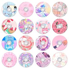 PRICES MAY VARY. DIMENSION & PACKAGE - Pack 16 of 5.1" kawaii records for wall aesthetic are printed decals on PVC lightweight backerboard easily hanging anywhere. Best gift for birthday, christmas, party decoration, teen son & daughter room MULTI PURPOSE - You can use as room decor for teen girls or to make full art for dorm, coquette room decor, aesthetic room decor, y2k room decor, downtown girl room decor, preppy room decor, anime room decor, kawaii room decor EXCELLENT QUALITY: The records Dorm Wall Collage, Records For Wall, Wall Decor For Dorm, Bedroom Kawaii, Record Wall Decor, Music Themed Rooms, Hippie Posters, Kawaii Bedroom, Wall Aesthetic