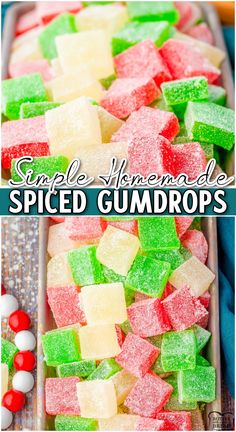 homemade gumdrops, Christmas candy