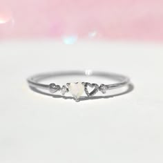 Our love is a forever type of thing! This ring features two petite hearts. It's feminine and simple and the perfect stacking ring. Promise Rings Cheap, Cute Promise Rings Silver, Simple Promise Rings For Her Silver, Dainty Promise Rings Silver, Small Rings Simple, Small Promise Rings, Promise Rings Simple Silver, Matching Rings For Best Friends, Pretty Promise Rings