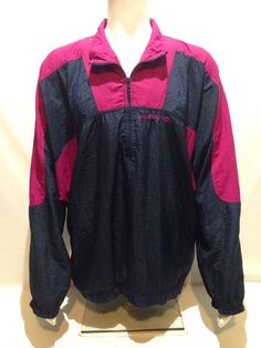 Rare VTG 90's Umbro Blue/Fuchsia Colorblock Windbreaker Tracksuit Jacket Sz XL  #Umbro #TracksuitJacket $36 on ebay Kaylins Collection Store Windbreaker Tracksuit, Colorblock Windbreaker, Nike Jacket, Color Blocking, The North Face, Athletic Jacket, Best Deals, Blue