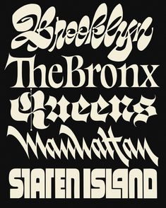 some type of font that is white and black with the letters in different languages on it