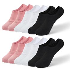 PRICES MAY VARY. MASSAGE SOCK BOTTOM: Our no show socks have massage bumps on the bottom, which not only relax your feet but also prevent slipping. These low cut socks are perfect for sports, yoga, running or just casual wear. They can also be paired with a variety of low-top shoes, including sneakers, tennis shoes, running shoes and boat shoes. NON-SLIP: These non-slip invisible socks are designed to prevent socks from slipping off during the day. The heel of the socks has a non-slip silicone s Socks For Flats, Yoga Shoes, Low Cut Socks, Non Slip Socks, Invisible Socks, Running Socks, Socks For Women, Shoes Running, Athletic Running