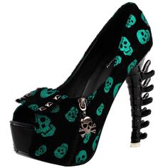 Punk Heels, Bone Heels, Aesthetic Skull, Skull Heels, Crazy Heels, Skull Head, Spinal Cord, Heels Pumps, Bad Girl