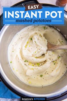 Perfect creamy Instant Pot mashed potatoes are so easy to make! The  best mashed potatoes I've tasted! Yukon Gold Mashed Potatoes, Instant Pot Mashed Potatoes, Easy Mashed Potatoes, Yukon Gold, Homemade Cooking, Mashed Potato Recipes, Instant Pot Dinner Recipes, Creamy Mashed Potatoes, Instapot Recipes