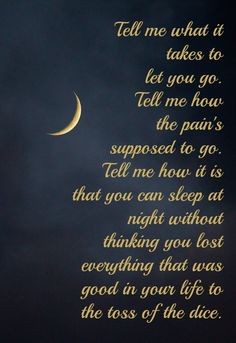 a poem written in gold on a black background with the moon and clouds behind it