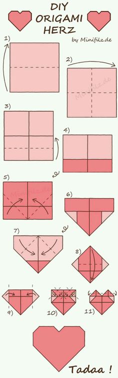 how to make an origami heart box with instructions for making it out of paper