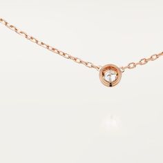 CRB7215600 - Diamants Légers necklace, LM - Pink gold, diamond - Cartier Luxury Rose Gold Round Diamond Necklace, Cartier Single Diamond Round Cut Jewelry, Cartier Jewelry With Single Round Cut Diamond, Rose Gold Clavicle Chain Necklace For Formal Occasions, Formal Rose Gold Clavicle Chain Necklace, Cartier Rose Gold Jewelry With Diamond Accents, Elegant Cartier Diamond Necklace With Brilliant Cut, Cartier Luxury Round Diamond Necklace, Elegant Cartier Brilliant Cut Diamond Necklace