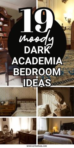 Dark academia bedroom ideas