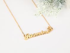 Jasmine Personalized Name Necklace with Butterfly, Custom Name Necklace for Christmas Gift, Perfect Gift for Mom This Necklace is Made of Stainless Steel Material, Please Provide 1.Your Custom Text 2.Chain Length:14''16''18''20''22'' 3.Color(Gold,Silver,Rose Gold) CHECK YOUR EMAIL AFTER 24 HOURS In Case of We Need Any Informations From You Jasmine Necklace, Memorial Necklace, Custom Name Necklace, Heart Gifts, Valentine Day Love, Perfect Gift For Mom, Letter Necklace, Best Christmas Gifts, Custom Necklace