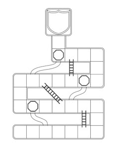 the floor plan for a bathroom with ladders