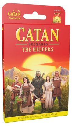 catan the helpers board game in its box with instructions on how to use it