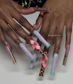 Long Xl Nails, Maximalist Acrylic Nails, Fall Junk Nails, Long Junk Nails, Xl Long Acrylic Nails, Xxl Acrylic Nails, Super Long Nails, Really Long Nails, Freestyle Nails