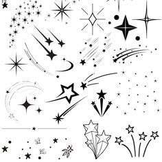 stars and sparkles tattoo designs