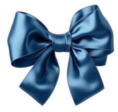 a blue bow on a white background