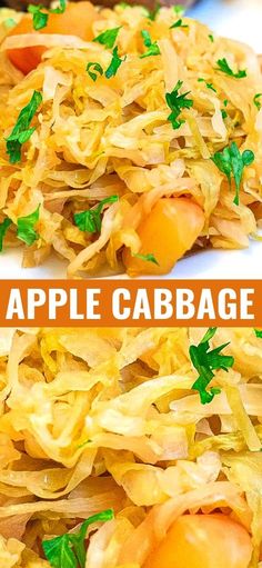 this is an image of apple cabbage salad