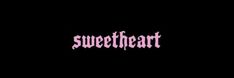 the words sweet heart in pink on a black background with white letters that spell out