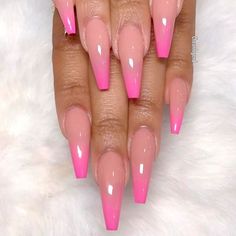 Shiny Nails Designs, Unghie Sfumate, Ombre Nail Designs, Pink Nail, Fabulous Nails, Fancy Nails, Gorgeous Nails