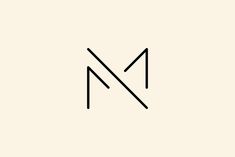 the letter m is made up of thin lines and black letters on a white background