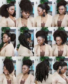 Hair Twist Styles, Natural Curls Hairstyles, Natural Hair Beauty