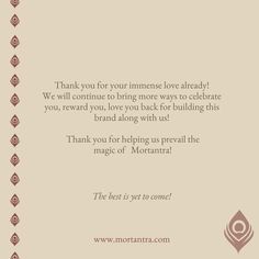 an image of a thank card with the words thank you for your mmmmee love story