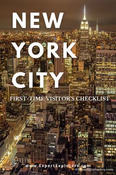 new york city first time visitor's checklist