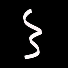 the letter s is white on a black background