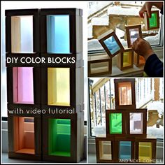 the diy color blocks are made with video instructions