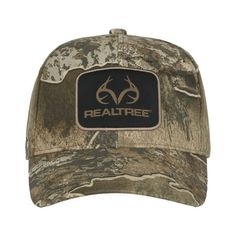 the realtree camo hat is shown