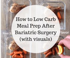 How to Low Carb Meal Prep After Bariatric Surgery (2) Vsg Transformation, Bariatric Hacks, Bariatric Keto, Gastric Recipes, Sleeve Recipes