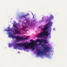 an abstract purple and blue background with stars in the center, on top of a white surface