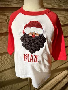 Santa Claus, Christmas Shirts, Santa Face Boss Birthday, Santa Face, Baby Burp Cloths, Santa Claus Christmas, Boss Baby, Kids Graphic Tees, Christmas T Shirt, Kids T Shirts, Oklahoma City