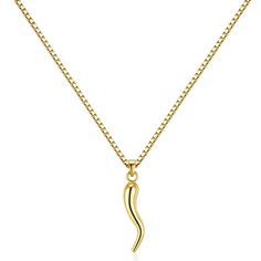 PRICES MAY VARY. Title: LEMON GRASS 14K Gold Plated Italian Horn Good Luck Charm Pendant Necklace | Italian Cornicello Gift for Her | Protection Gift for Her. Product Type: Departments > Men > Jewelry > Pendants Italian Horn Necklace Women, Italian Horn Necklace, Italian Horn, Horn Necklace, Jewelry Pendants, Luck Charm, Dainty Gold Necklace, All Alone, Men Jewelry