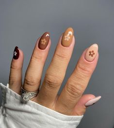 Fall Nail Ideas, Fall Manicure, Fall Gel Nails, Cute Nails For Fall, Fall Nail Colors