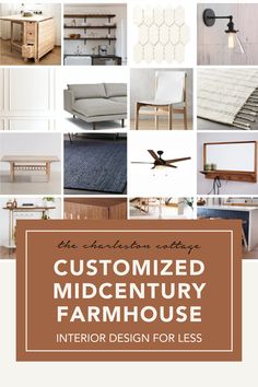 the interior design for less is featured in this post - it - yourself guide to customize midcent farmhouse furniture